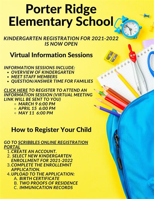 Kindergarten Virtual Open House Meetings Kindergarten Virtual Open House Meetings